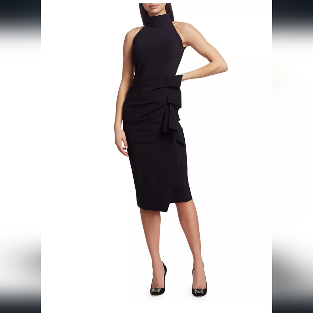 Chiara Boni LA Petite Robe Halter ruffle midi dress